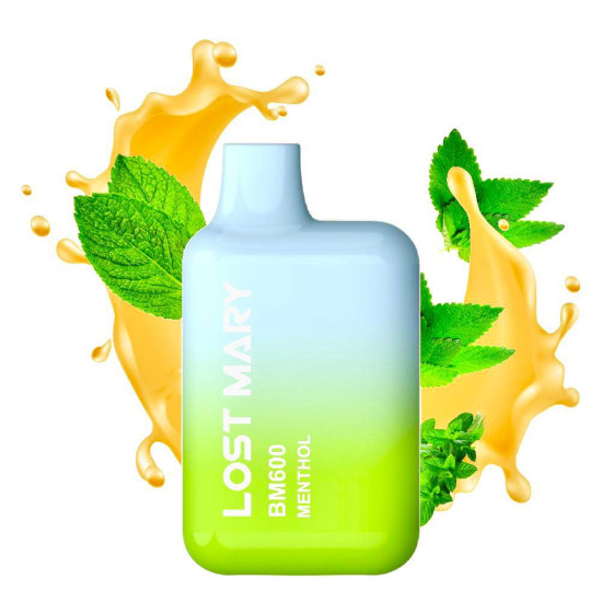 Lost Mary • Menthol 20mg 2ml  (διαυγής γεύση μέντας ΜΕ 600 ΡΟΥΦΗΞΙΕΣ)