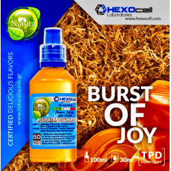 BURST OF JOY ( ΚΑΠΝΙΚΟ ΜΕ τέλεια ισορροπημένη ΚΑΡΑΜΕΛΑ ΒΟΥΤΥΡΟΥ) 30/60ML NATURA ΑΠΟ HEXOCELL